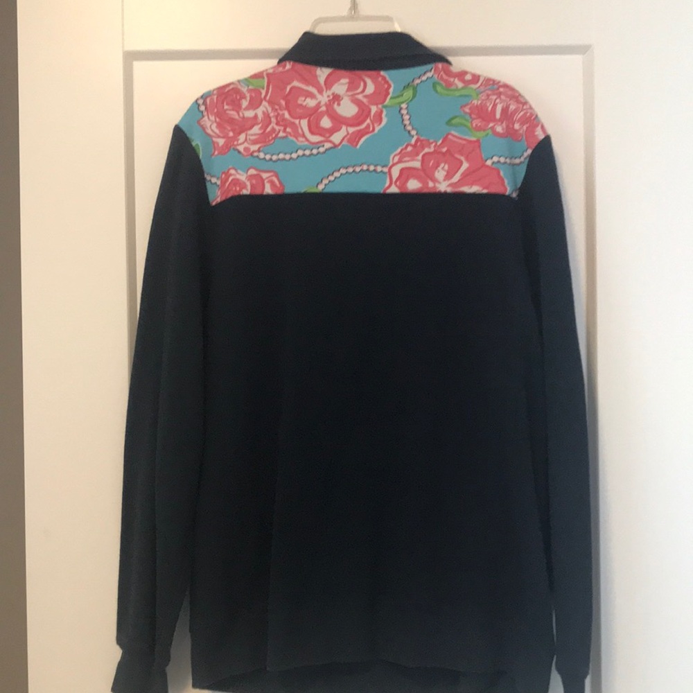Navy Simply Southern Pullover Quarter Zip. Size S